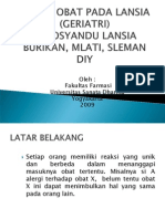 Alergi Obat Pada Lansia (Geriatri)