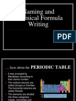 Revised Naming and Chemical Formula Writing