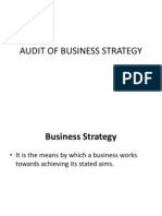 Audit Business Strategy Goals Assumptions Turnover