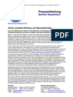 Pressemitteilung vom Berliner Wassertisch vom 3. Mai 2013