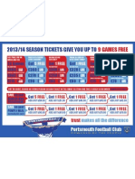 Portsmouth Season Tickets
