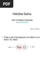 Teoria Hidrolise Salina