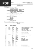 Assemblers Syllabus:: Basic Assembler Functions