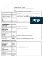 Recce Checklist