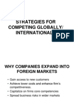 Strategies For Competing Globally