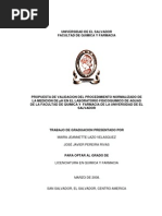 Download Propuesta de Validacion Del Procedimiento Normalizado de La Medicion de Ph en El Laboratorio Fisicoquimico de Aguas de La Facultad de Quimica y Farmacia de La Universidad de El Salvador by Shinobi Jul Galindo SN139240285 doc pdf