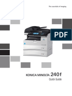 Konica Minolta 240f Quickguide en 2-1-0