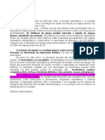 Resumo Derrame Pleural