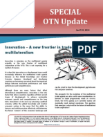 OTN Special Update _Innovation - A New Frontier in Trade Multilateralism_ 2013-04-25