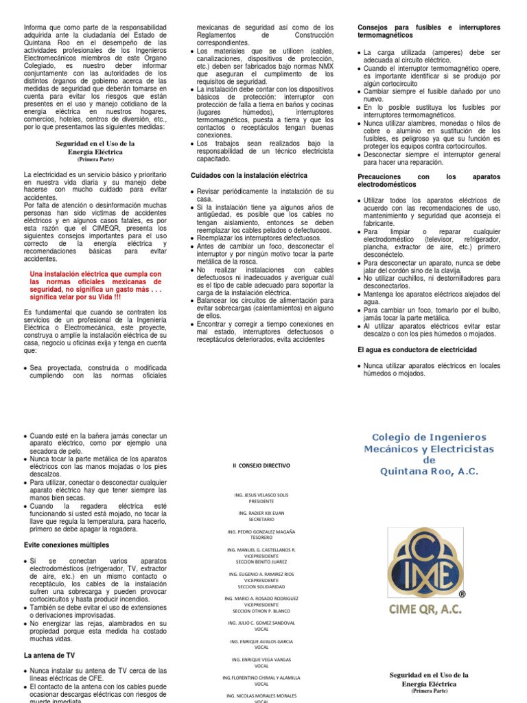 Seguridad en el Uso de la Electricidad | PDF | Cableado eléctrico ...