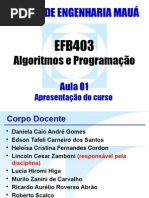 Aula 01 - Apresentação do curso
