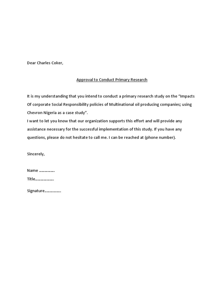 Approval Letter