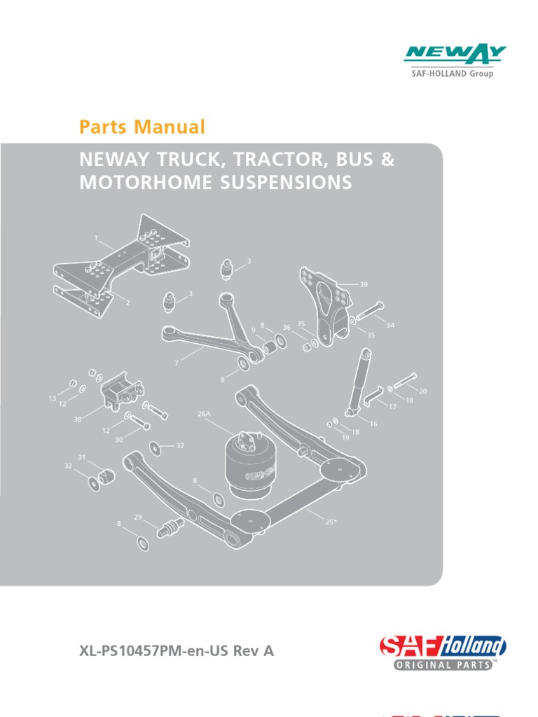SAF HOLLAND Suspension Parts Manual Nut (Hardware) Screw