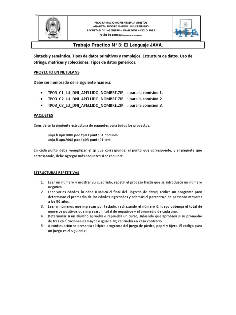 Ejercicios de Programación en Java | PDF | Contraseña | Programación de ...