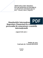 Standardele Internationale de Raportare Financiara in Contextul Procesului de Armonizare Contabila