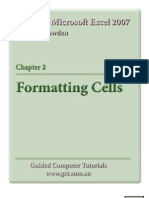 18021749 Learning Microsoft Excel 2007 Formatting Cells
