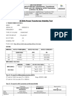 T1 Transforemer Stability Test Report