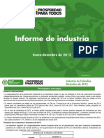 Presentacion Informe de Industria a Diciembre de 2012