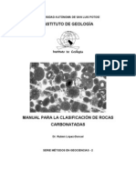 Clasificación de Rocas Carbonatadas