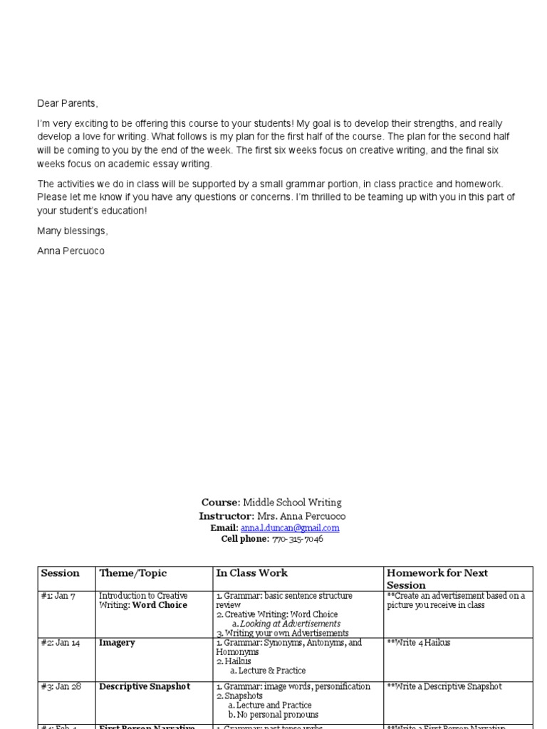 Workbooks homonyms worksheets middle school : Syllabus - Middle School Writing | Verb | Essays