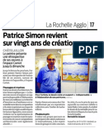 Patrice Simon revient sur 20 ans de création.