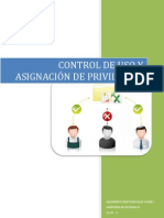 CONTROL DE USO Y ASIGNACIÓN DE PRIVILEGIOS