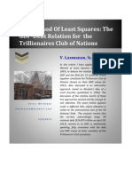 The Method of Least Squares: The GDP-Debt Relation For The Trillionaires Club of Nations