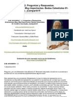 O.M. AIVANHOV - 2. Preguntas y Respuestas. Aclaraciones Muy, Muy Importantes. Bodas Celestiales 01-12-2012 PDF