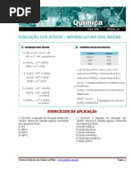 Exercícios de Formulas