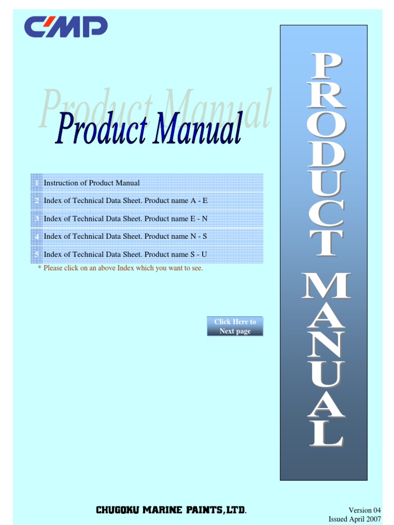 CMP Nova 2000 Product Manual | PDF | Paint | Epoxy