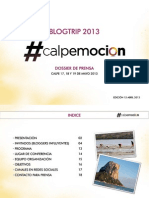 Dossier Blogtrip Calpe 2013 