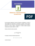 Formulas y Procedimientos Estadisticos