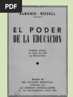 Albano Rosell - El Poder de La Educacion PDF