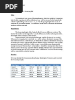 Download Bouncing Ball Lab Report by Vivian Chuang SN139367201 doc pdf