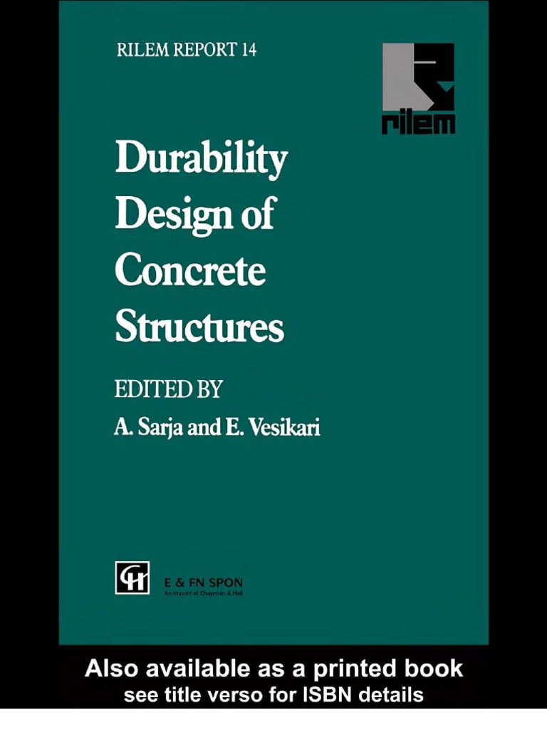 Durability Design of Concrete Structures | PDF