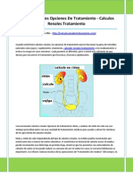 Calculos Renales Tratamiento