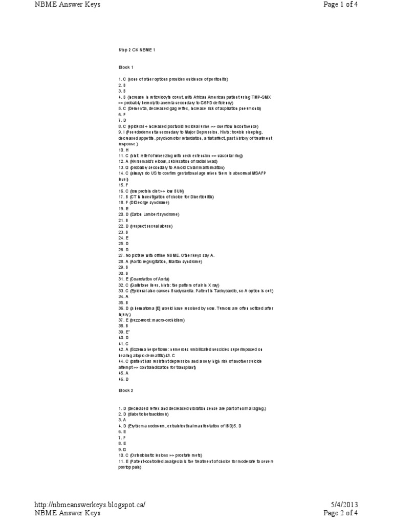 Nbme 1 answers ck pdf cholesterol low density lipoprotein