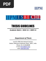 Thesis Guidellines FW 10-12