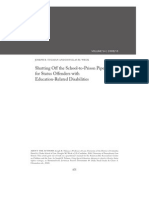 Shutting Off The School-to-Prison Pipeline For Status Offenders With Education-Related Disabilities