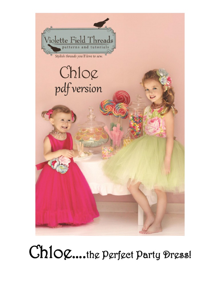 ChloeDressPattern | PDF | Seam (Sewing) | Sewing