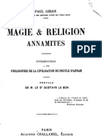 Magie Et Religion Annamites - Paul Giran (1912)