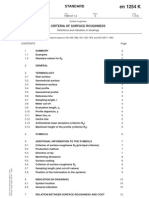 Criteria of Surface Roughness