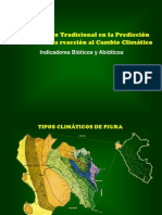 Conocimiento Tradicional en La Predicción Climática. Indicadores Bióticos y Abióticos