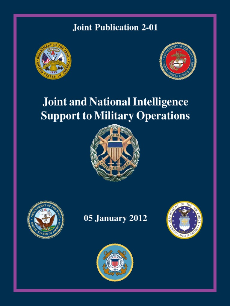 Joint Publication 201, Joint and National Intelligence Support to Military Operations, 2012