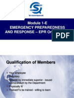 Module 1-E Emergency Preparedness