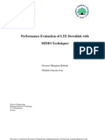 Performance Evaluation of LTE Downlink With MIMO Techniques