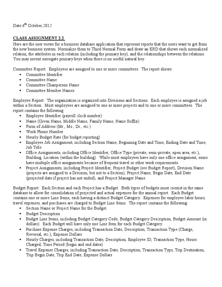 Assignment 2 | PDF | Identifier | Employment