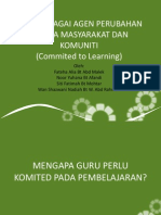 Guru Sebagai Agen Perubahan Kepada Masyarakat Dan Komuniti