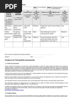 filming risk assessment form