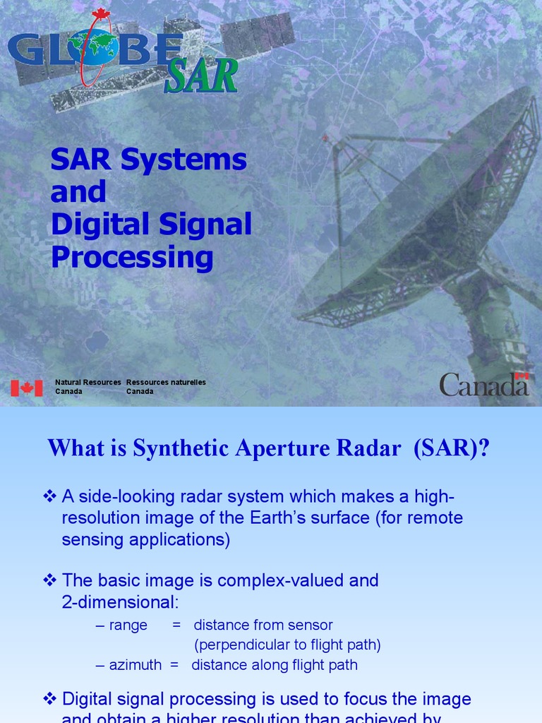 Understanding Synthetic Aperture Radar Digital Signal Processing